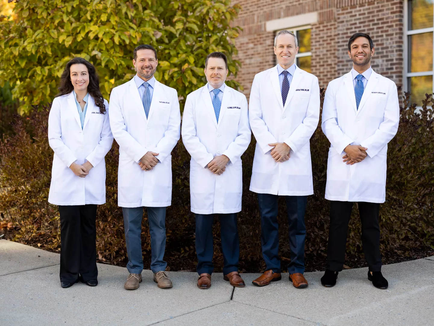 Group photo of all surgeons - Southern Oral & Facial Surgery.
