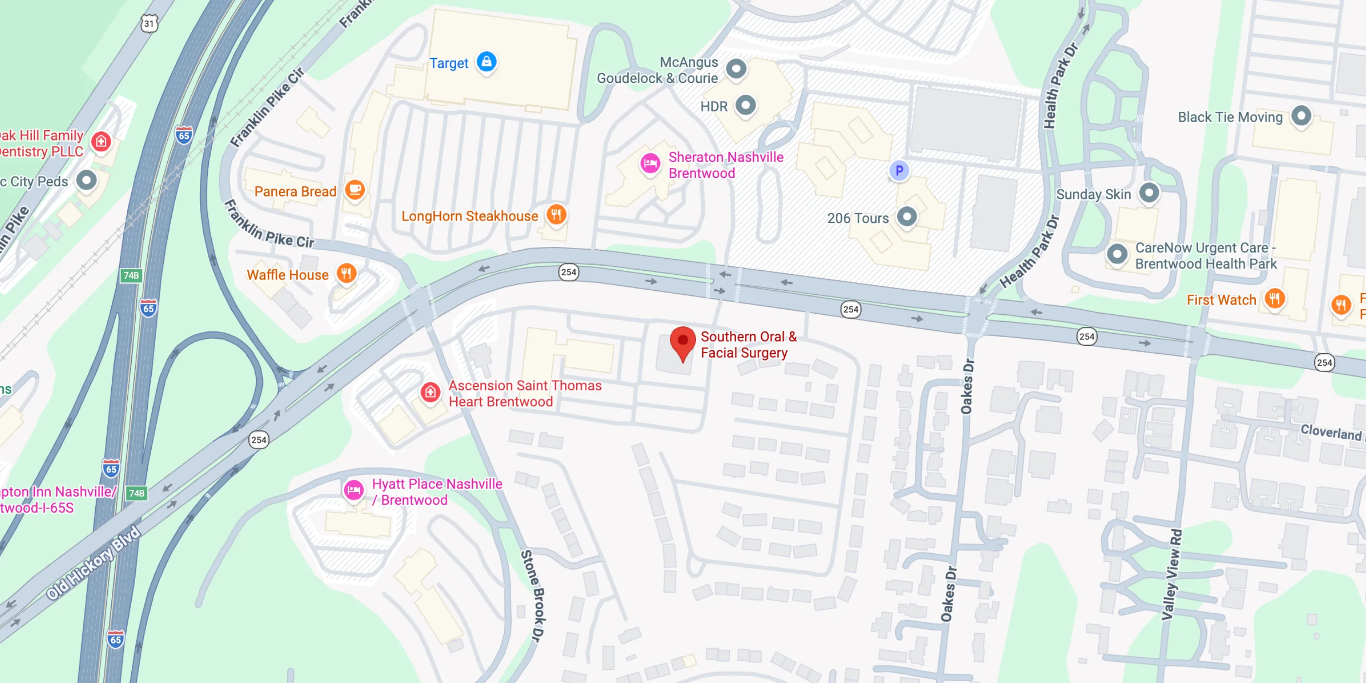 Map of Brentwood Location