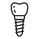 Dental Implant icon.