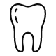 Wisdom teeth removal icon.